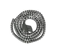 Guaina per Cavi Elettrici Flessibile,Cable Managem 5 Metri Tubo A Spirale PE Nascondi Cavo Organizzatore Flessibile Avvolgimento Intrecciato Cavi Protezione Del Termorestringente Dia 15mm(Gray)