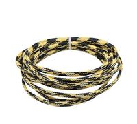 Guaina per cavi Guaina isolante a treccia da 2 m 2/4/6/8/10/12/14/16/20/25/30/40 mm protettiva for cavi ad alta densità, nera e rossa per Proteggere(Black Yellow,8mm)