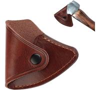 Guaina protettiva in pelle per asce da campeggio taglio legno 9 x 11 cm marrone