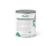 Guaina rossa fibrorinforzata impermeabilizzante monocomponente 1 KG, guaina liquida elastica resistente UV pronta all’uso per tetti terrazze balconi grondaie superfici esterne (1 KG, ROSSO)