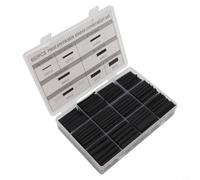 Guaina Termica PE 8 Misure 1-10mm Guaina Termica PE 8 Misure | 650 totali, rapporto 2:1, ritiro , isolamento elettrico per sicuro, 8 misure diverse