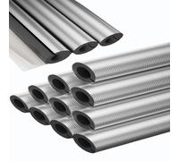 Guaina Termica Tubi Autoadesiva climatizzazione Alluminio Facile da Installare Guaina Isolante Tubi per Riscaldamento, Climatizzazione e Solare Termico Fonoassorbente(48mm*50mm*100cm)