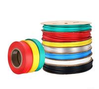 Guaina termorestringente a doppia parete 2:1 per filo di protezione, impermeabile, con rivestimento fusibile, per collegamenti elettrici e giunti (5 mm, rosso)