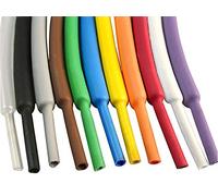 Guaina termorestringente da 0,9 cm 2:1, guaina termorestringente per cavi, 3,5 m (trasparente)