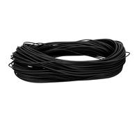Guaina termorestringente, diametro interno 1/24", lunghezza 75,9 m, rapporto 2:1, poliolefina, guaina termorestringente per isolamento dei cavi elettrici, gestione dei cavi, nero
