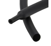 Guaina termorestringente foderata adesiva in poliolefina 3:1, 2,4 mm x 100 m, nero, isolamento termico per la protezione dei cavi, impermeabile e resistente agli agenti chimici