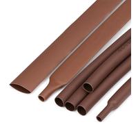 Guaina termorestringente in PE Rapporto di restringimento 2:1 for incapsulamento di componenti 3 mm multicolore(Brown)