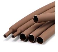 Guaina termorestringente in PE | Riparazione filo multicolore da 1 m 30 mm: giunto di saldatura, cavo, isolamento(Bruin)