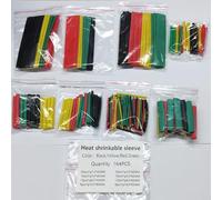 Guaina termorestringente, kit di isolamento a bassa tensione, gestione dei cavi elettrici, dimensioni assortite per elettronica (164 pezzi)