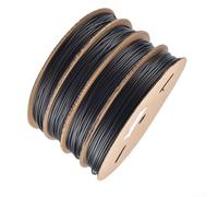 Guaina termorestringente nera, lunghezza 100 m, materiale PE, rapporto di restringimento 2:1, per la protezione dei cavi in elettrodomestici, apparecchiature audio e progetti fai da te (8 mm)