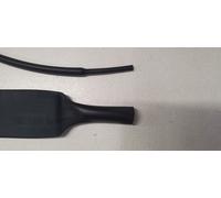 GUAINA TERMORESTRINGENTE NERA RAPPORTO 2:1 TERMORETRAIBILE DIAMETRO 12,7 - 6,4