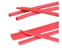 Guaina termorestringente rossa con rapporto 2:1, diametro da 0,6 mm a 80 mm, guaina per cavi elettrici, per collegamenti fai da te e isolamento(28mm,10 meters)