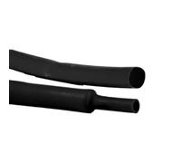 Guaina Termorestringente Termoretraibile in Poliorefina Reticolata, se Scaldata si Restringe della Metà, Rapporto di Restringimento 2:1 per Cavi e Tubi - 16 - Nero - 5 pezzi - Plastic Hardware Store