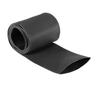 Guaina termorestringente Unifizz, 1 m di lunghezza, diametro 50 mm, larghezza piatta 80 mm, rapporto 2:1, colore nero