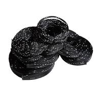 Guaine per Cavi Universale Cavo isolante intrecciato espandibile in PET da 10 m che protegge la guaina in nylon2 4 6 8 mm(Black White,2MM_10 METER)