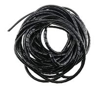 Guaine per giunti di cavi, Manicotto for pressacavi, avvolgicavo a spirale, avvolgitubo, gestione fascio tubi(Black,8mmx10m)