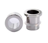 Gualiy 2 Pezzi Dilatatore Acciaio Orecchio, Tunnel Dilatatore Orecchio 23.5mm Argento Cerchio Tappi Orecchini