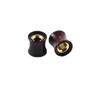 Gualiy 2 Pezzo Dilatatori Lobo 12mm, Plug Tunnel Orecchio Legno Rosso Orecchino Uomo Dilatatore