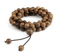 Gualiy Bracciale Pietre Naturali, Braccialetto con Perline di Legno da 8 MM Bracciali Pietra Uomo Donna