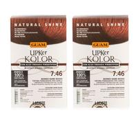 GUAM® Upker Kolor Tinta Capelli Biondo Rame Rosso 7.46 Idf 2x140 ml Ti