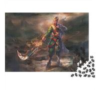 Guan Yu Jigsaw Puzzle Impossible 1000Pcs Tre Regni Decorazione Per La Casa. Rilassamento E Intelligence Per Adulti E Ragazzi Da 14 Anni 1000pcs (75x50cm)