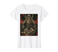 Guan Yu Mitologia Generale della divinità Cinese Maglietta, Donna, Bianco, L