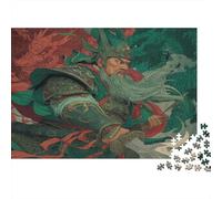 Guan Yu Puzzle Impossibili 1000 Pezzi Tre Regni Decorazione Per La Casa. Giochi Rilassamento E Intelligence Per Adulti E Ragazzi Da 14 Anni 1000pcs (75x50cm)