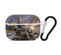 Guan Yu Rides A - Custodia per AirPod Pro per moto, antigraffio, cover rigida in policarbonato con portachiavi, accessorio per AirPod Pro 2°/1° custodia per donne e uomini, stile bianco