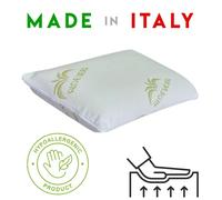GUANCIALE CUSCINO MEMORY FOAM ALOE SAPONETTA ZIP ALTEZZA 13 - 15CM ORTOCERVICALE