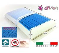 GUANCIALE MEMORY FOAM CUSCINO FORATO 72x42 E ALTEZZA 13 /15 Cm EFFETTO MASSAGGIO