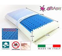 GUANCIALE MEMORY FOAM CUSCINO FORATO 72x42 E ALTEZZA 13 /15 Cm EFFETTO MASSAGGIO