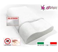 GUANCIALE MEMORY ORTO CERVICALE CUSCINO DOPPIA ONDA TRASPIRANTE FORATO NO STRESS