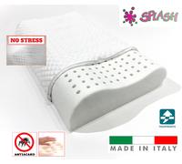 GUANCIALE MEMORY ORTO CERVICALE CUSCINO DOPPIA ONDA TRASPIRANTE FORATO NO STRESS