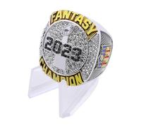 guancrown 2023 Fantasy Football Championship Ring Award Sport MVP Vincitore FFL League Champion Ring, size 9, Zinco, Diamante