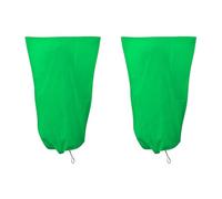 Guangcailun 2 Pezzi di Copertura antigelo, Copertura per Piante Fredde, Tessuto Non Tessuto, 80120CM, arbusti Resistenti Durante l'inverno, Verde, 80 * 120 cm