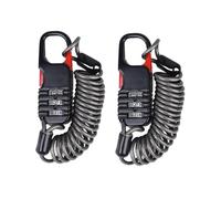 Guangcailun 2x Comodo lucchetto con password per casco da moto per motociclisti in movimento, in lega di zinco, per borse con lucchetto per cestino fisso per scooter elettrico