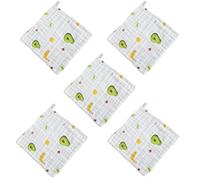 Guangcailun Bavaglini assorbenti in cotone per neonati, morbidi e adesivi, vari colori, ecologici e salutari, non perdono Per peli, asciugamano per il viso spesso, digitare+2, 25 * 25 cm