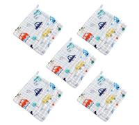 Guangcailun Bavaglini assorbenti in cotone per neonati, morbidi e adesivi, vari colori, ecologici e salutari, non perdono Per peli, asciugamano per il viso spesso, digitare+4, 25 * 25 cm