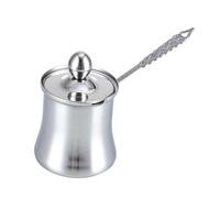 Guangcailun Caffettiera turca con manico lungo per preparare varie bevande evitando fuoriuscite disordinate. Caffettiera turca con manico lungo, bollitore, scalda-tè, acqua e latte, 560 ml