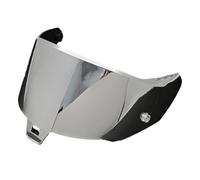 Guangcailun Casco Super Alpine Sun Alpine Stars R10 Lenti in fibra di carbonio Lente posteriore grande PC resistente ai raggi UV Trasparente visibile, argenteo