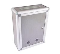 Guangcailun Cassetta postale a muro con serratura, cassetta postale antiruggine con serratura a chiave per lettere domestiche, Aperto in alto, 250x110x320mm