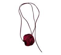 Guangcailun Collana girocollo con fiore di rosa gotico, stile alla moda, per cene e incontri speciali, può anche essere utilizzata come cintura in, elegante cintura girocollo con