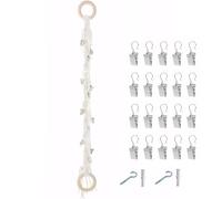 Guangcailun Giocattolo in peluche, corda morbida, catena sospesa, peluche, Boho, rete, clip, organizer in cotone, portaoggetti