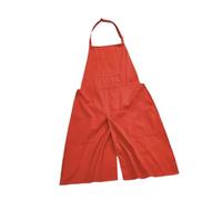 Guangcailun Grembiule da Ceramica con Tasche per Donna, Grembiule con Gambe Divise per ceramisti Che lavorano in Arte, Arancione, Arancia, Altezza 100 cm