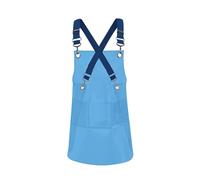 Guangcailun Grembiule da giardinaggio impermeabile antiolio per servire il cibo, adatto sia per uomini che per donne, facile da pulire, con verniciatura antiolio Brewer Works, blu, lunghezza 60 cm