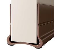 Guangcailun Guarnizione per porta antivento e antirumore per camera da letto, guarnizione inferiore per porta, spazzola di aspirazione in PVC, marrone