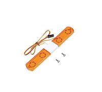 Guangcailun Intelligente Luce di Ingegneria Multi-Funzione LED Lampeggiante Impermeabile Bar Lampada Allarmante 1/10 RC Crawler 1/14 Camion Dump, 145 mm Giallo