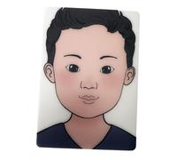 Guangcailun Lavare via la vernice è semplice con la lavagna per esercizi riutilizzabile per visi. Una scelta intelligente per gli amanti del trucco e i professionisti. Formazione, Ragazzo, 297x210mm
