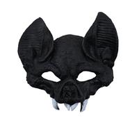 Guangcailun Per Maschera da cosplay di pipistrello che incontra l'orrore di Halloween, porta con sé un incubo, maschere realistiche da pipistrello in PU, mezza Per maschera orribile per Halloween,