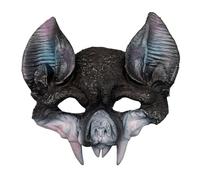 Guangcailun Per Maschera da cosplay di pipistrello che incontra l'orrore di Halloween, porta con sé un incubo, maschere realistiche da pipistrello in PU, mezza Per maschera orribile per Halloween,